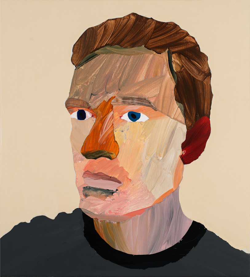 Self-portrait (Painting 123) by Alan D Jones 