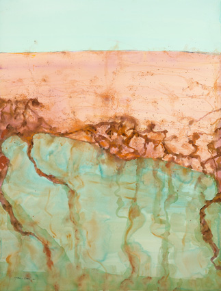 Lake Eyre - The Desert Sea II by John Olsen 
